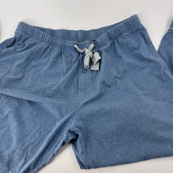 David Archy Blue luxury Relaxed Fit Pajama Pants for Casual Comfort - Picture 4 of 9